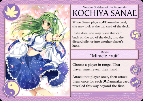 sanae kochiya spell cards